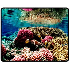 Coral Reefs 1 Fleece Blanket (medium) 