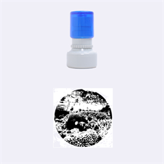 Coral Reefs 1 Rubber Round Stamps (small) by trendistuff