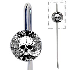 Skull & Books Book Mark by waywardmuse