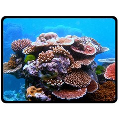 Coral Outcrop 2 Fleece Blanket (large)  by trendistuff