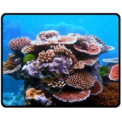 Coral Outcrop 2 Double Sided Fleece Blanket (medium) 