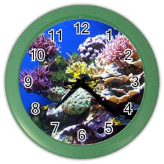 Coral Outcrop 1 Color Wall Clocks by trendistuff