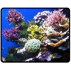 CORAL OUTCROP 1 Fleece Blanket (Medium) 