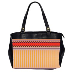 Stripes And Chevrons Oversize Office Handbag (2 Sides) by LalyLauraFLM