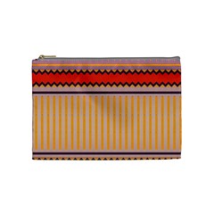 Stripes And Chevrons Cosmetic Bag by LalyLauraFLM