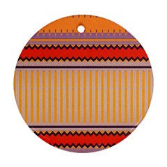 Stripes And Chevrons			ornament (round) by LalyLauraFLM