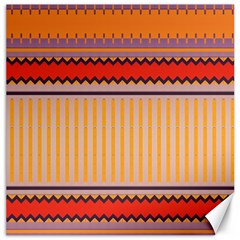 Stripes And Chevrons			canvas 20  X 20  by LalyLauraFLM