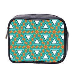 Triangles And Other Shapes Pattern Mini Toiletries Bag (two Sides) by LalyLauraFLM