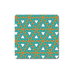 Triangles And Other Shapes Pattern			magnet (square) by LalyLauraFLM