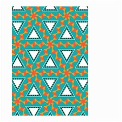 Triangles And Other Shapes Pattern Small Garden Flag