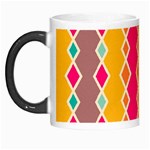 Symmetric rhombus design Morph Mug Left