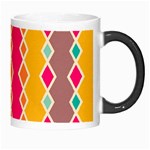 Symmetric rhombus design Morph Mug Right