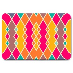 Symmetric Rhombus Design			large Doormat by LalyLauraFLM