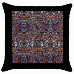 Kaleidoscope Folding Umbrella #10 Throw Pillow Cases (black) by BadBettyz