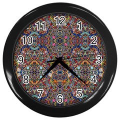 Kaleidoscope Folding Umbrella #10 Wall Clocks (black)