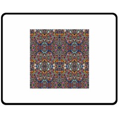 Kaleidoscope Folding Umbrella #10 Double Sided Fleece Blanket (medium) 