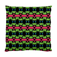 Shapes On A Black Background Pattern 	standard Cushion Case (two Sides)