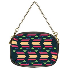 Triangles And Other Shapes 	chain Purse (two Sides) by LalyLauraFLM