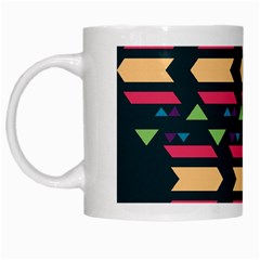 Triangles And Other Shapes White Mug by LalyLauraFLM