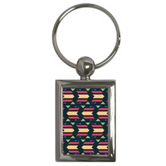 Triangles And Other Shapes			key Chain (rectangle) by LalyLauraFLM