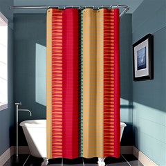 Stripes And Other Shapes	shower Curtain 36  X 72  by LalyLauraFLM