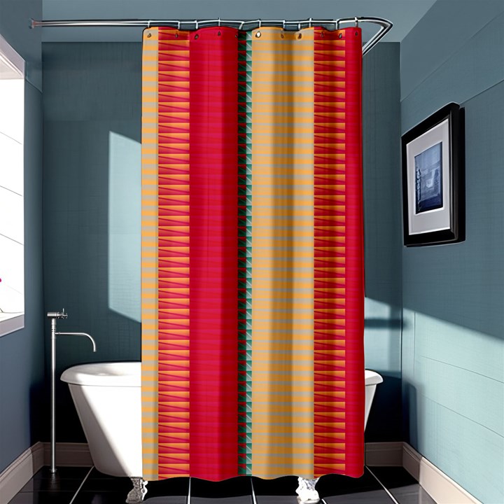 Stripes and other shapes	Shower Curtain 36  x 72 