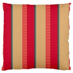 Stripes And Other Shapes 	large Flano Cushion Case (two Sides)