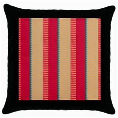 Stripes And Other Shapes			throw Pillow Case (black) by LalyLauraFLM