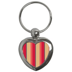 Stripes And Other Shapes			key Chain (heart) by LalyLauraFLM