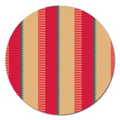 Stripes And Other Shapes			magnet 5  (round) by LalyLauraFLM