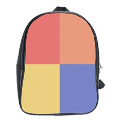 4 Squares			school Bag (large) by LalyLauraFLM