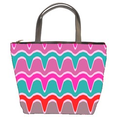 Waves Pattern 	bucket Bag by LalyLauraFLM