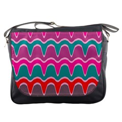 Waves Pattern			messenger Bag by LalyLauraFLM