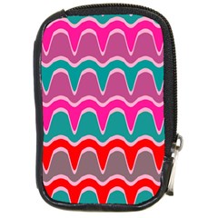 Waves Pattern			compact Camera Leather Case by LalyLauraFLM