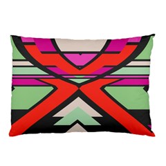 Shapes In Retro Colors			pillow Case