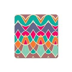 Wavy Design			magnet (square) by LalyLauraFLM