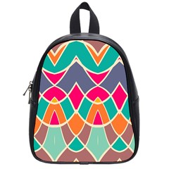 Wavy Design			school Bag (small) by LalyLauraFLM