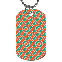 Stars And Flowers Pattern			dog Tag (one Side) by LalyLauraFLM