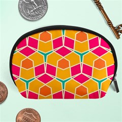 Shapes in retro colors pattern Accessory Pouch