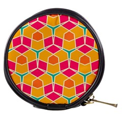 Shapes in retro colors pattern Mini Makeup Bag