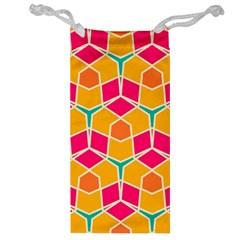 Shapes in retro colors pattern Jewelry Bag