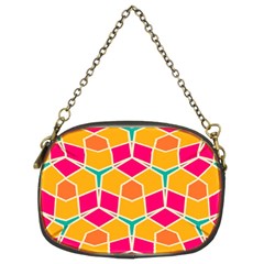 Shapes in retro colors pattern 	Chain Purse (Two Sides)