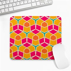 Shapes in retro colors pattern			Large Mousepad