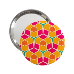 Shapes in retro colors pattern			2.25  Handbag Mirror