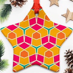 Shapes in retro colors pattern			Ornament (Star)