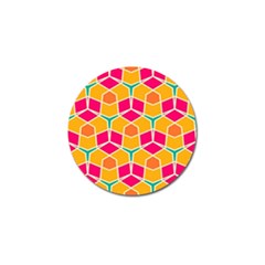 Shapes in retro colors pattern			Golf Ball Marker