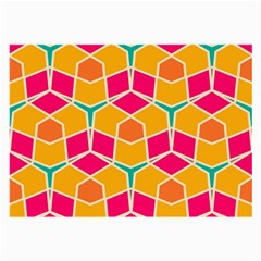 Shapes in retro colors pattern			Large Glasses Cloth