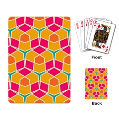 Shapes in retro colors pattern			Playing Cards Single Design