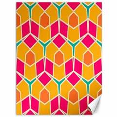 Shapes in retro colors pattern			Canvas 36  x 48 