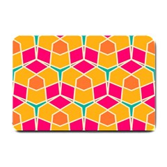 Shapes in retro colors pattern			Small Doormat